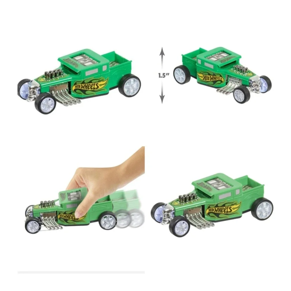 Hot Wheels Pullback & Go Fast Racer Green Bone Shaker Car Ages 3+